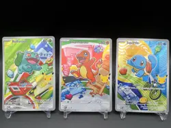 Pokemon TCG First Partner Illustration Collection Gen 1 Kanto Starters Promo NM - Image 1