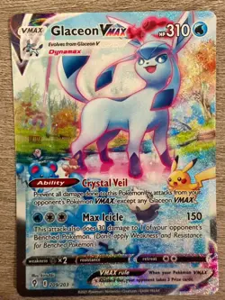 Pokemon Tcg Glaceon Vmax Alternate Art Evolving Skies 209/203 - Image 5