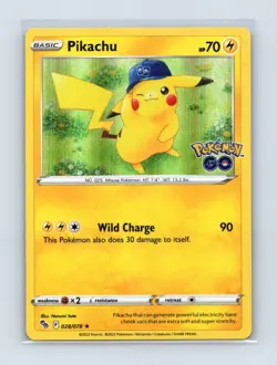 Pikachu 028/078 Holo Rare Pokemon GO Pokemon Holo Lightly Played - Image 1