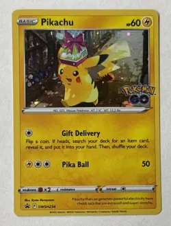 Pikachu Cosmos Holo Promo Pokemon Go Pokemon TCG SWSH234 Sword & Shield Ungraded - Image 1