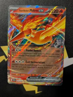 Team Rocket's Moltres ex - 031/182 - Destined Rivals - Pokemon TCG - NM - HOLO - Image 1