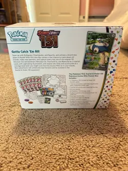Pokemon 151 Pokemon Center Exclusive Elite Trainer Box EMPTY w/ Dividers, Dice - Image 3