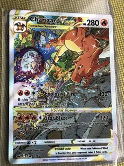 Pokemon TCG Charizard Vstar Sword & Shield Swsh262 Holo Promo - Image 1