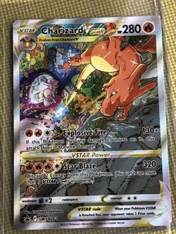 Pokemon TCG Charizard Vstar Sword & Shield Swsh262 Holo Promo - Image 2