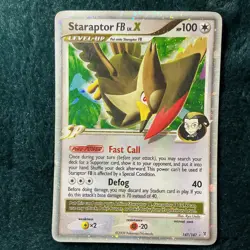 Pokemon TCG Staraptor FB LV.X SP Holo Ultra Rare 147/147 Supreme Victors 2009 - Image 1