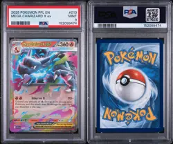 Pokemon TCG Mega Charizard X ex 013/094 Phantasmal Flames Double Rare Holo PSA 9 - Image 3