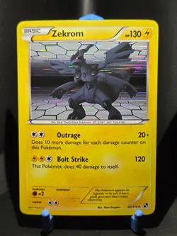 Pokemon Black and White Zekrom Holo 47/114 NM - Image 1