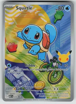 SQUIRTLE 039 HOLO PROMO ME: MEGA EVOLUTION PROMO POKEMON HOLO NEAR MINT - Image 1