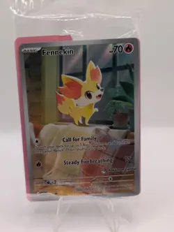 Chaos Rising Pokemon Center Stamped Promo- Sealed Fennekin - Image 1