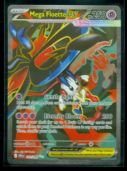 Pokemon MEGA FLOETTE EX 101/086 - Chaos Rising - ULTRA RARE FULL ART - MINT - Image 1
