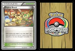 TROPICAL BEACH BW50 PROMO CLEMENT LAMBERTON WORLD CHAMPIONSHIP DECKS POKEMON MP - Image 1