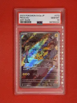 PSA 10 2023 Pokemon Japanese Sv2a-Pokemon 151 #173 Pikachu GEM MT - Image 1
