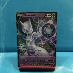 The Pokemon Company Pokemon TCG Mewtwo V Ultra Rare Holo 030/078 220 HP EN - Image 1