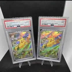 2024 POKEMON SVP EN-SV BLACK STAR PROMO 088 PIKACHU PALDEA ADVENTURE- PSA 10 & 9 - Image 1