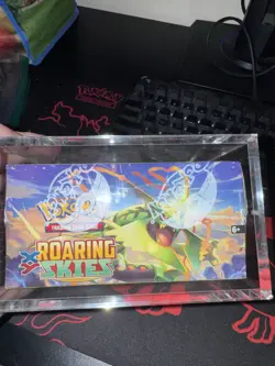 {SEALED} 2015 Pokemon XY Roaring Skies Booster Box w/acrylic case - Image 4