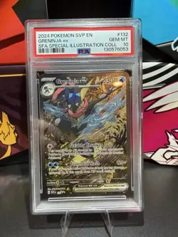 2024 Pokemon SVP Greninja EX Special Illustration Collection #132 PSA 10 - Image 1