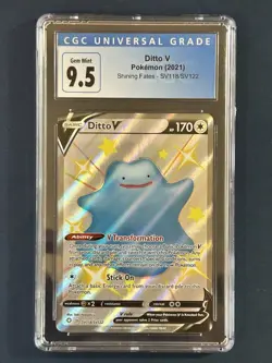 2021 Pokemon Shining Fates Ditto V #SV118/SV122 CGC 9.5 Gem Mint - Image 1