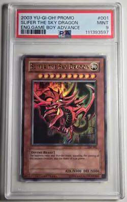 2003 YU-GI-OH! Slifer The Sky Dragon Game Boy Advance Promo PSA 9 - Image 1