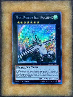 Yugioh Mecha Phantom Beast Dracossack MP14-EN030 Secret Rare 1st Ed NM - Image 1