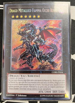 Red-Eyes Flare Metal Dragon - CORE-IT054 - Secret Rare 1st Edition ITALIAN LP - Image 1