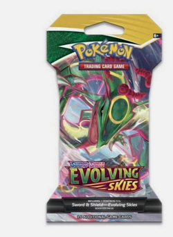 1X POKEMON Sword Shield EVOLVING SKIES SLEEVED BOOSTER PACk( RANDOM ART ) - Image 2
