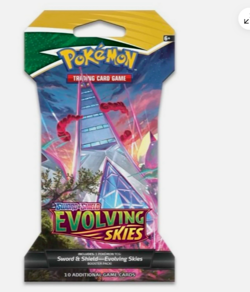 1X POKEMON Sword Shield EVOLVING SKIES SLEEVED BOOSTER PACk( RANDOM ART ) - Image 3