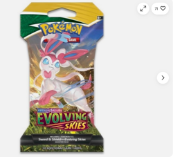 1X POKEMON Sword Shield EVOLVING SKIES SLEEVED BOOSTER PACk( RANDOM ART ) - Image 4
