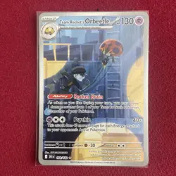 Pokemon TCG Team Rockets Orbeetle Destined Rivals 198/182 Illustration Rare Card - Image 1