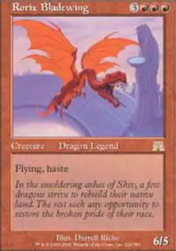 MTG magic cards 1x Rorix Bladewing Onslaught Moderate Play, English - Image 1