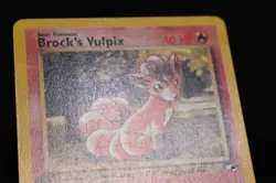 Brock's Vulpix 1st Edition 73/132 LP+ Gym Heroes Regular Common Pokemon TCG Card - Image 4