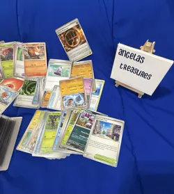 200+ Pokemon Mixed Card Lot- Pokemon Collection 2 Small Binders Some Loose - Image 2