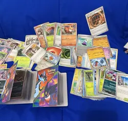200+ Pokemon Mixed Card Lot- Pokemon Collection 2 Small Binders Some Loose - Image 3