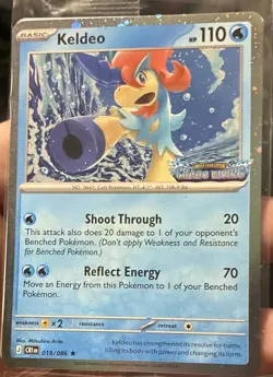 Keldeo Chaos Rising 019/086 Promo Holo Water Basic Pokemon TCG Card EN - Image 1