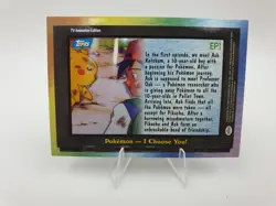 EP1 Pokemon - I Choose You! 2000 Topps TV Animation Edition Blue Label Card - Image 3