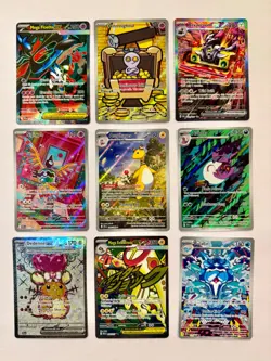 POKEMON English Lot 9 Cards NM/Better PSA Plays Chaos Rising Ascended Heroes etc - Image 1