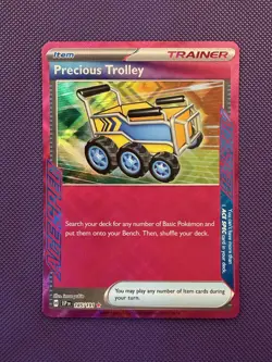 Precious Trolley 185/191 Surging Sparks ACE SPEC Holo Rare Pokemon Card NM - Image 1