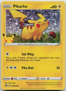 Pikachu SWSH039 Holo Promo Miscellaneous Cards & Products Pokemon NM/M - Image 1
