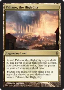 FOIL Paliano, the High City NM Conspiracy MTG Magic the Gathering Land Eng Card - Image 1