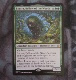 Magic: The Gathering Lumra, Bellow of the Woods Mythic Bloomburrow Green 0183 - Image 1