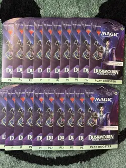 Duskmourn House of Horror Sleeved Play Booster Lot of 20 Factory Sealed - Image 1