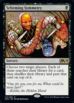 MTG Core Set 2020 - Scheming Symmetry FOIL NM - Image 1