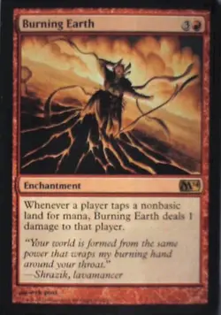 Burning Earth - Magic 2014 (M14): #130, Magic: The Gathering Lp C288 - Image 1