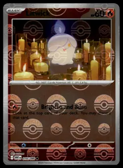 Litwick (Poke Ball Pattern) #16/86 White Flare Near Mint or Better Pokemon Card - Image 1