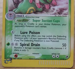 Cradily 3/100 Rare Holo ex SandStorm Set Pokemon LP - Image 3