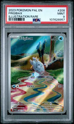 2023 POKEMON PAL EN-PALDEA EVOLVED ILLUSTRATION RARE #208 FRIGIBAX PSA 9 - Image 1
