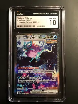 CGC 10 Walking Wake EX SIR 205/162 Pokemon Temporal Forces - Image 1