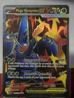 Pokemon TCG Mega Heracross EX 108/094 XY Phantom Forces Ultra Rare Full Art Holo - Image 1