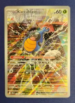 Pokemon TCG Karrablast 094/086 Sv: Black Bolt Holo Illustration Rare Near Mint - Image 1
