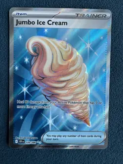 Pokemon TCG Jumbo Ice Cream 109/086 Full Art Chaos Rising - Image 1
