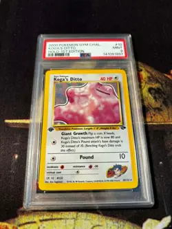 KOGA'S DITTO 2000 POKEMON GYM CHALLENGE HOLO 1ST EDition #10 PSA 9 TCG - Image 2